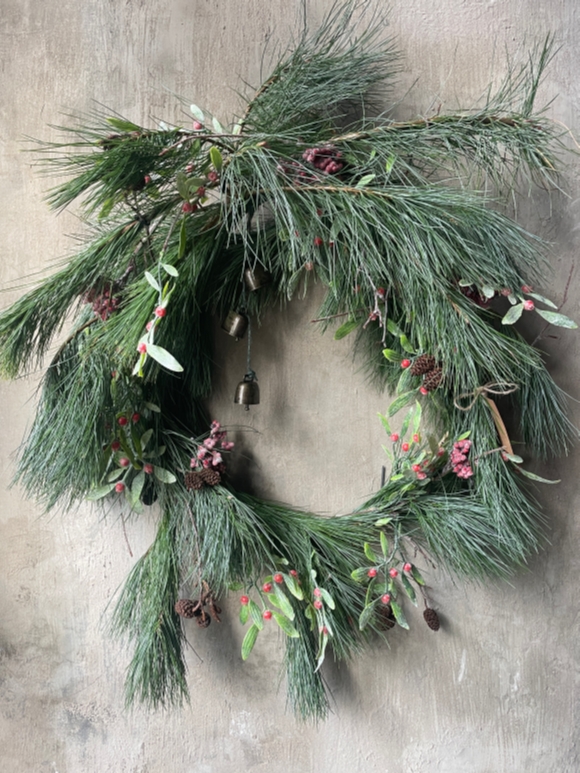 Festive Wreath with Bells