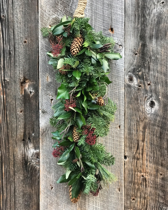 Natural Festive Door Garland