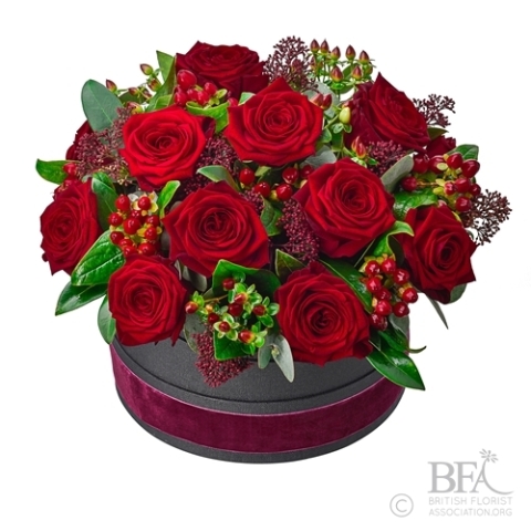 Red Rose Hat Box